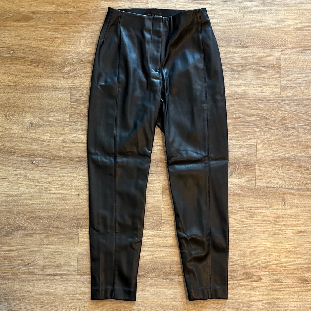 Ann Taylor Faux Leather Curvy Audrey Pants